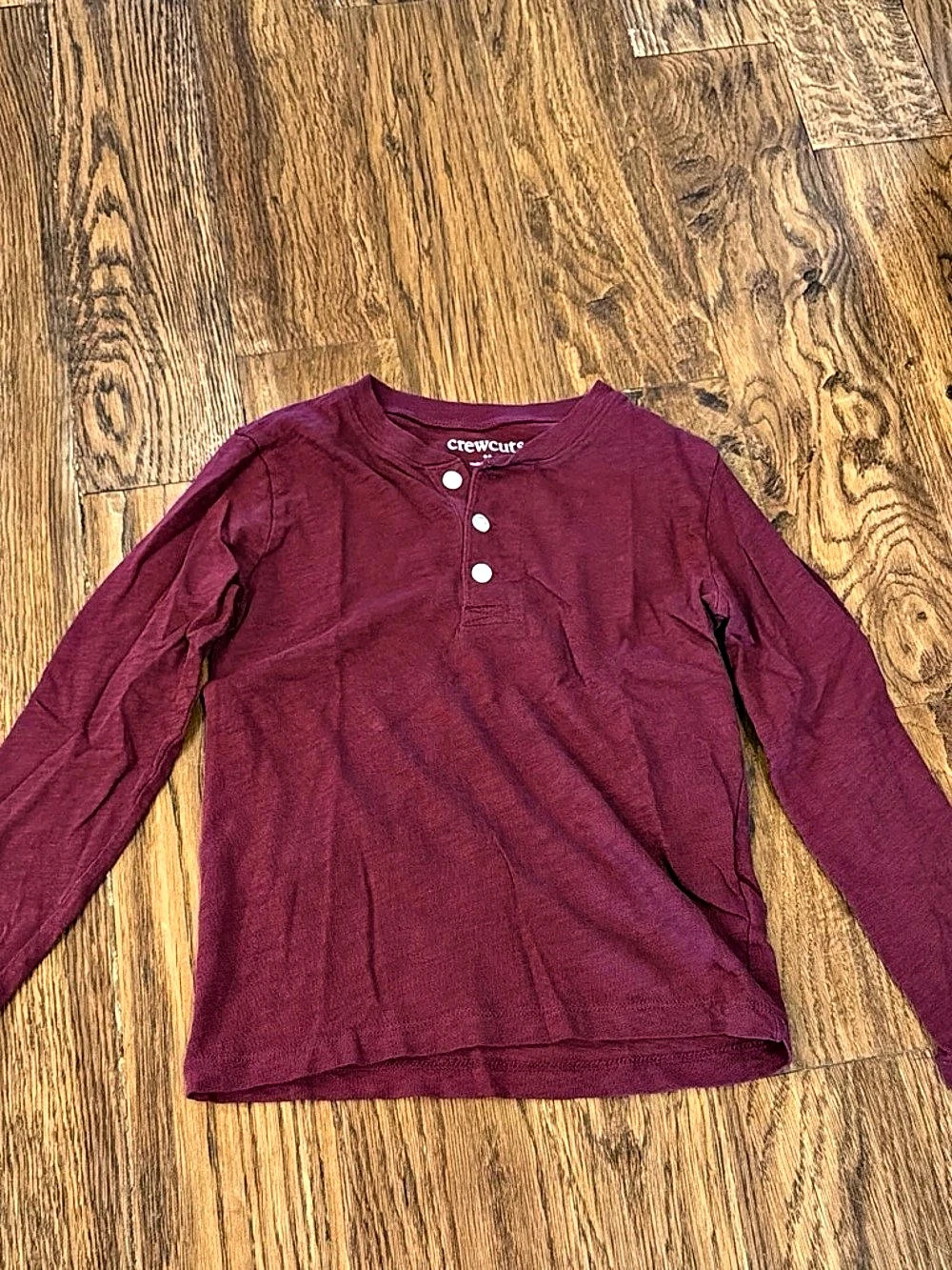 crewcuts Long Sleeve Henley Cotton Boys XS (4-5)